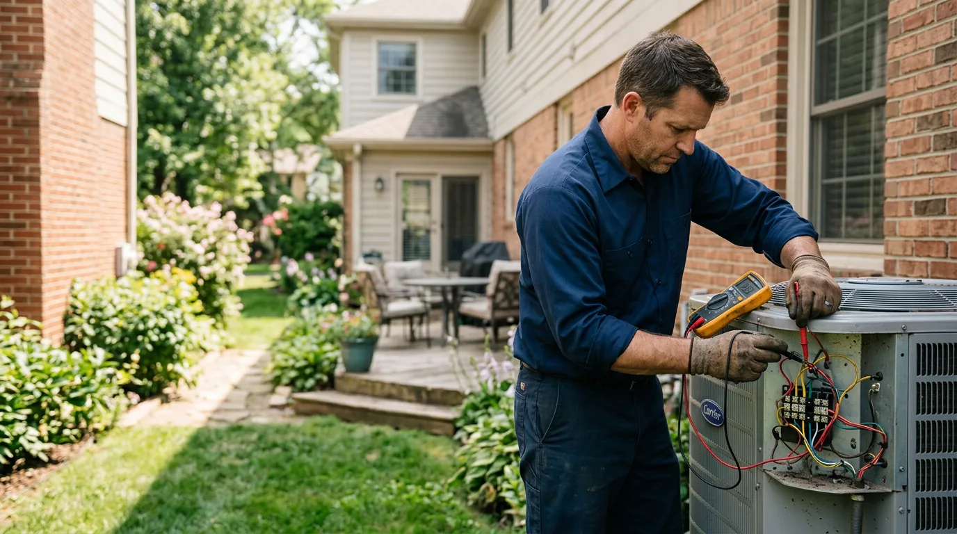 HVAC technician working near Morrisville, MO